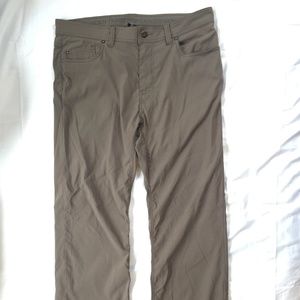 PrAna Brion Pants 35 Mud